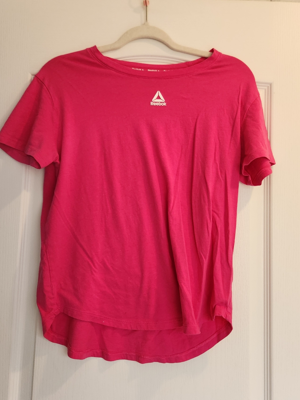 Reebok Pink Short Sleeve Tee M Euc